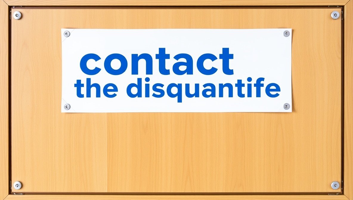 contact the disquantified